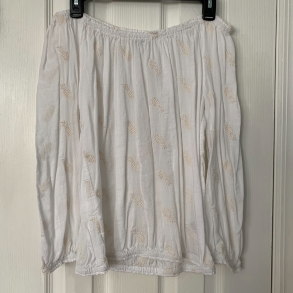 women’s off the shoulder pineapple top